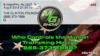 Who Controls the Human Trafficking Hotline 888-373-7888?