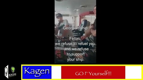 Go F Yourself says Georgian Fuel Ship with Conversation to a Russian Ship needing fuel. Priceless