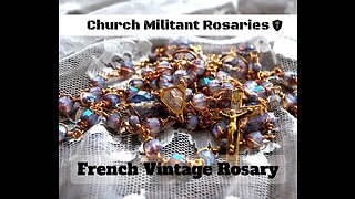 Ave Maria - Violet French Vintage Rosary
