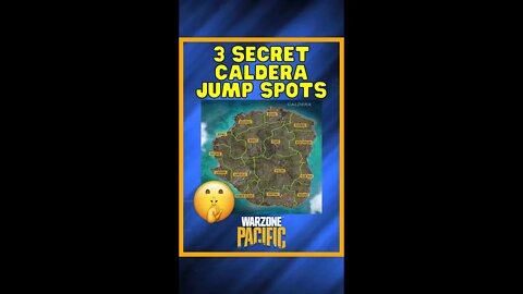 3 SECRET Jump Spots in Caldera 🤫 | Warzone Shorts #shorts