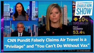 CNN Pundit Falsely Claims Air Travel is a "Privilage" and "You Can't Do Without Vax"