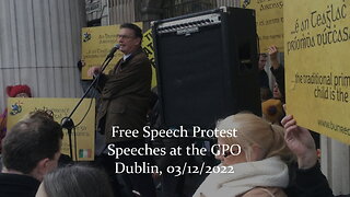 Free Speech Protest. Speeches at the GPO