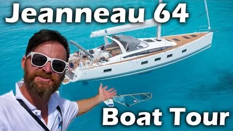 Jeanneau 64 Sailing Yacht Boat Tour at the Miami Boat Show