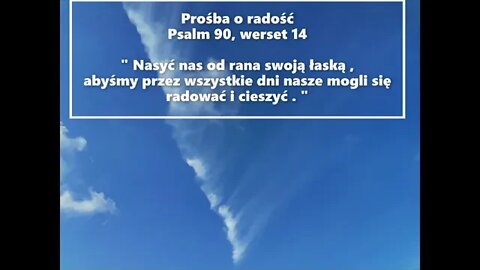 Prośba o radość - Psalm 90, werset 14