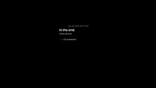 In the end