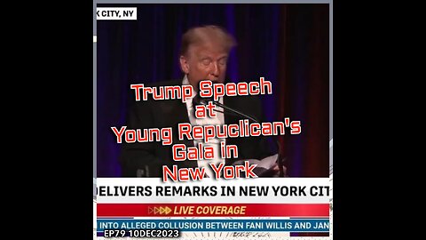 Trump Speech at NY Gala 2023