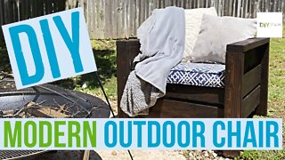 How to DIY Modern Outdoor Chair| Quick and Easy Woodworking Projects| 2x4 and 2x6s