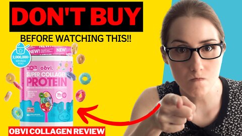 Obvi Collagen Reviews - BE CAREFUL! Obvi Super Collagen Protein Review 2022