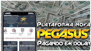 Plataforma Pegasus | Pagando todo dia em usdt