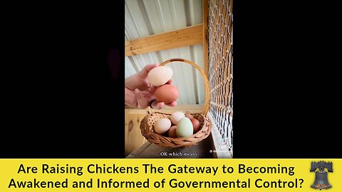 Is Raising Chickens the Gateway to Becoming Awakened and Informed of Governmental Control?