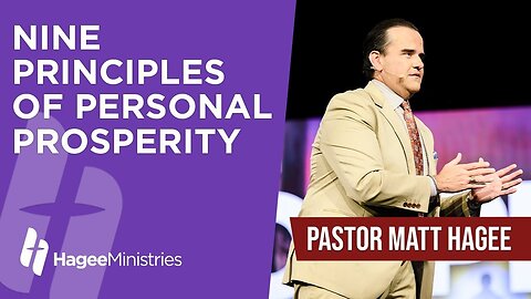 Pastor Matt Hagee - "Nine Principles of Personal Prosperity"