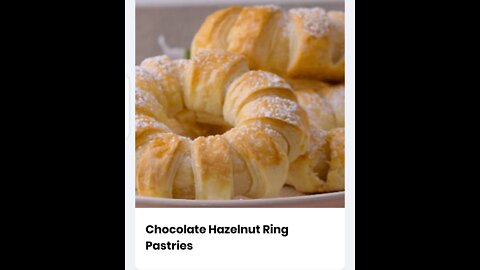 BREAKFAST Chocolate Hazelnut Ring Pastries