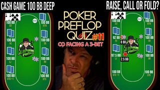 POKER PREFLOP QUIZ CO FACING A 3-BET #11