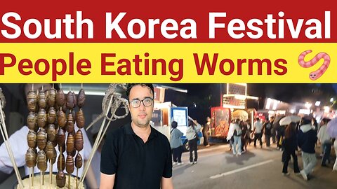 Festival In South Korea|| Street Food ||watch a Festival People are eating Street Food
