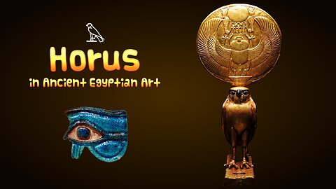 Horus the falcon god in Ancient Egyptian Art