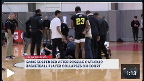 High School basketball player collapses during game 😵‍