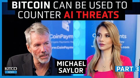 Michael Saylor reveals how MicroStrategy uses Bitcoin cryptography to combat AI threats (Pt. 3/3)