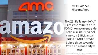 Nov23:Rally navideño?Excelente FOMC minute!AMZN apuesta por cines!BTC 1 MILL?CS cae!Covid en China +