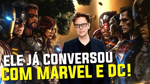 CROSSOVER MARVEL E DC COM JAMES GUNN! PODE ACONTECER?