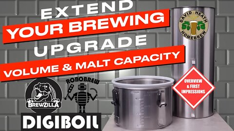 Homebrew Upgrades Boil Extender & Extended Malt Pipes For Brewzilla Robobrew & Digiboil
