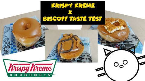Krispy Kreme x Biscoff Doughnuts Taste Test!