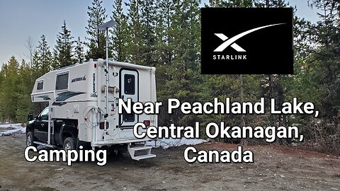 Peachland Lake Canada | Starlink| Speed Test | Truck camping | Canada | SpaceX