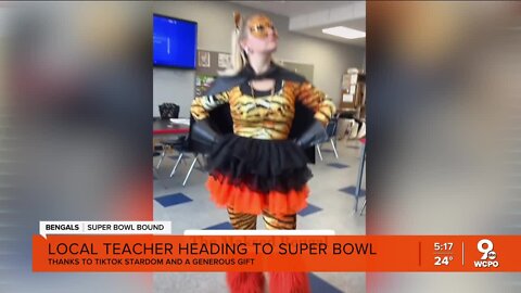 Teacher, Bengals super fan, heading to Super Bowl thanks to TikTok stardom