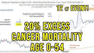 Excess Cancer Mortality +20% in Age 0-54 Range - Any Honest Epidemiologists Out There?