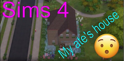 Sims 4: Building a house with a lake around
