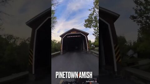 Four Lancaster county covered bridges on a motorcycle with #insta360 #shorts