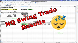 NQ Swing Trade Results