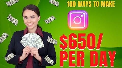 Earn $650 Day On Instagram DOING NOTHING No Followers Make Money Online#financegirl