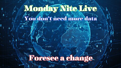 Monday Nite Live: You Don't Need any More Data to be healed