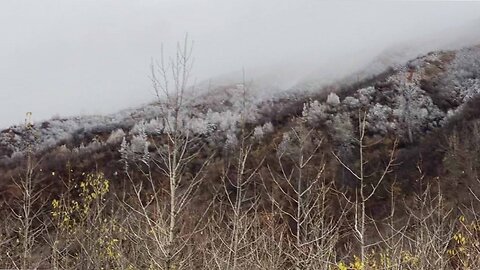 Alaska Mountain Early Snow Fall