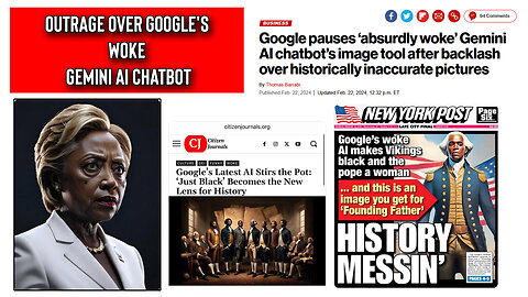 Backlash Over Google's 'absurdly woke’ Gemini AI Chatbot’s Image Tool