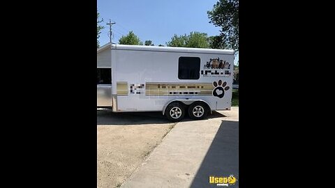 2020 - United 7' x 14' Mobile Dog Grooming Trailer | Pet Care Trailer for Sale in Florida