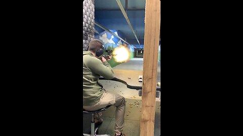 Mosin Nagant indoor range firing