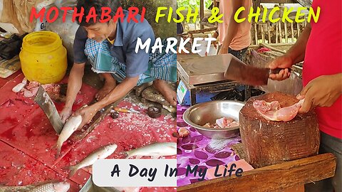 "The Finest Catch: Exploring Mothabari Fish Market's Abundance of Fresh Seafood Delights!"