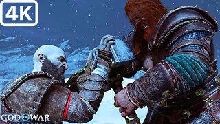 Kratos VS Thor 👊 First Fight - God Of War Ragnarok - Bout Time !!!