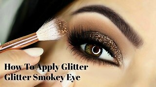 How to apply glittery smocky eyeshadow