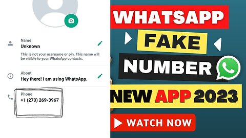 How to Create a Fake WhatsApp Account 2023 | WhatsApp Fake Account Kaise Banaye