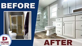 Bathroom Renovation: Homeowner Gets New Layout & Updated Look for Bath Design