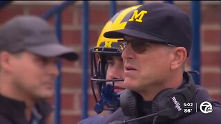 Michigan coach Jim Harbaugh facing 4-game suspension for breaking NCAA rules, AP source says