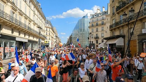 Manifestation pour le FREXIT Place Denfert Rochereau à Paris le 08/07/2023 - Vidéo 17