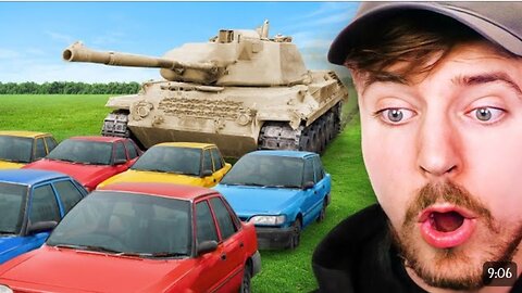 1 tank vs 10 cars