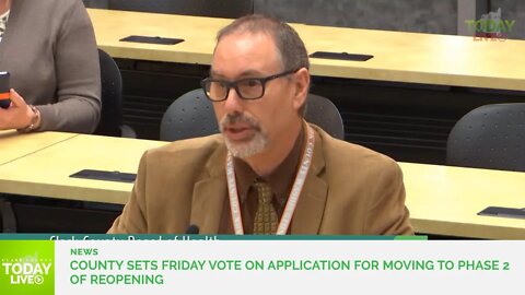 County sets Friday vote on application for moving to Phase 2 of reopening