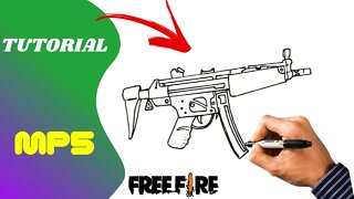 Como Desenhar a MP5 do Free Fire