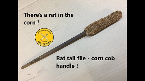Rat Tail File with Corncob Handle