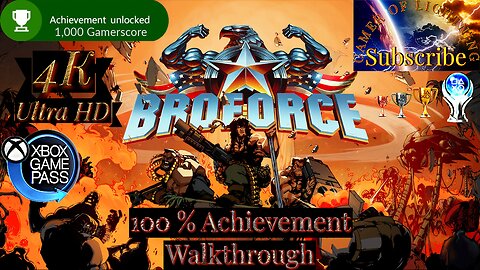 BroForce 100 % Achievement Guide (Using Cheat Codes Works on PC Game Pass Only)