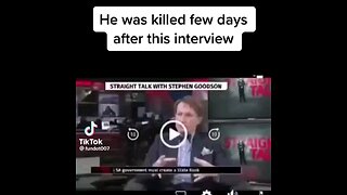 He was killed a few days after this interview SHARE 🐸🍿